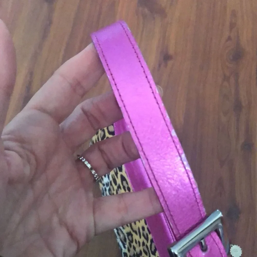 Carmen Steffens Y2K Leopard with pink trim handbag ￼ - Picture 5 of 7